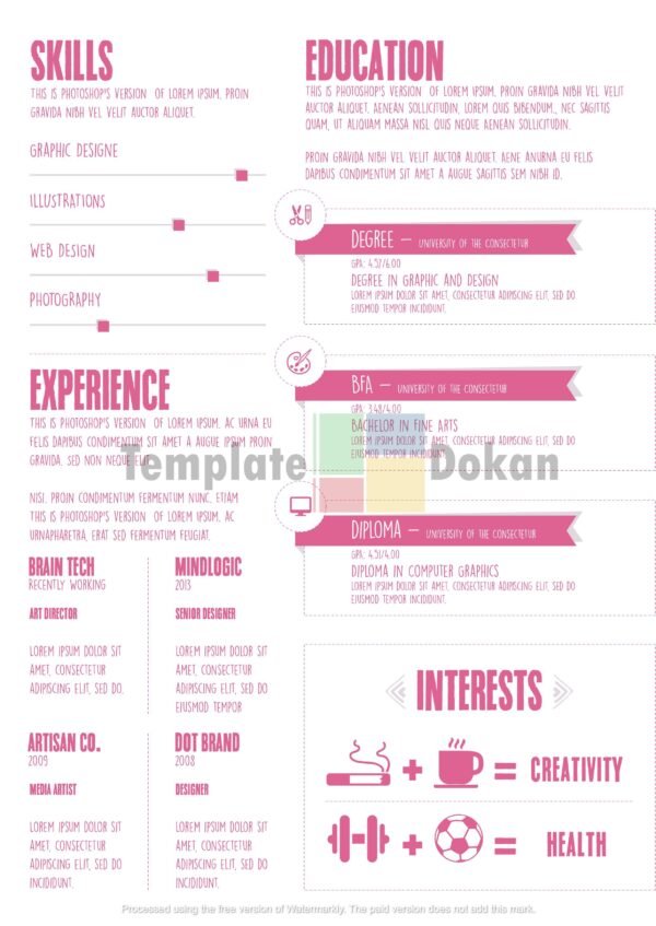 Sketch Art Style Cover Letter